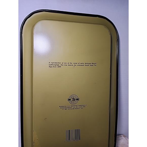 Vintage Budweiser Anheuser Busch Brewing Association Tray 1987 Reproduction - Picture 5 of 6